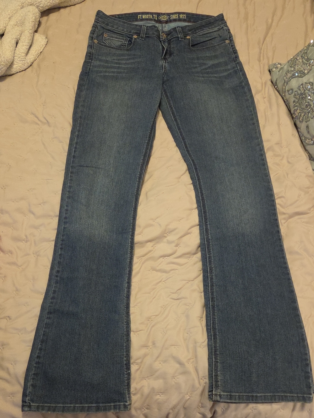 Dickies Women's Blue Flared Jeans